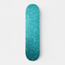 Skateboard für aquamarine Glitzer
