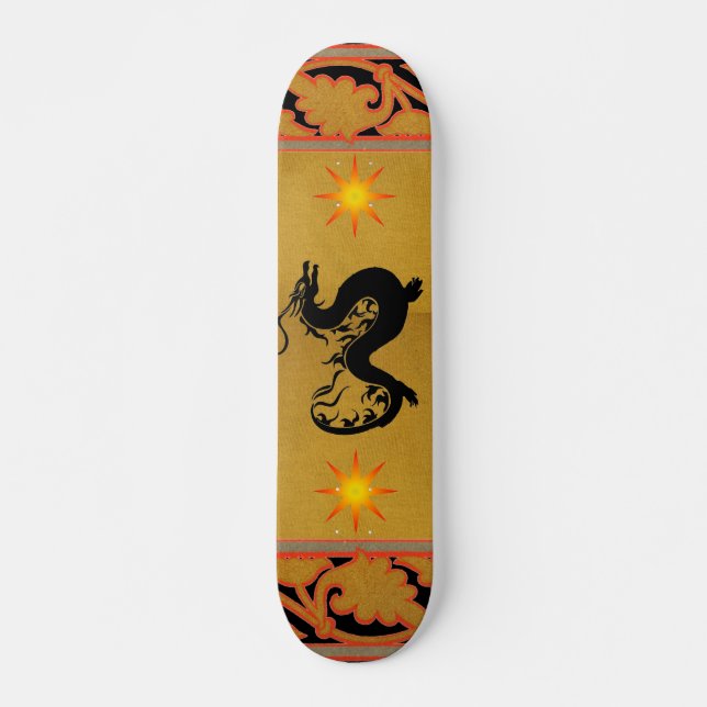 Skateboard für asiatische Drachen (Vorne)