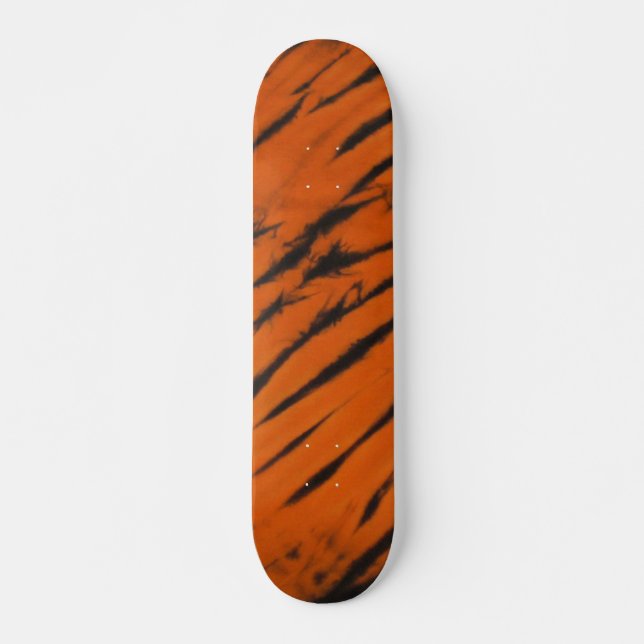 Skateboard für Bengalische Streifen in Schwarz und (Vorne)