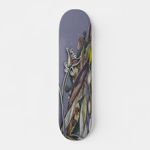 Skateboard für Blume und Waves