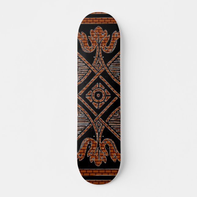 Skateboard für Blumenmuster (Vorne)