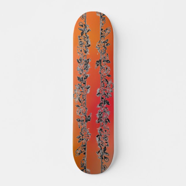 Skateboard für Blumenmuster (Vorne)