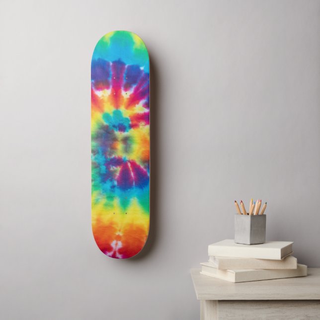 Skateboard für coole Gefärbte Krawatte (Wandkunst)