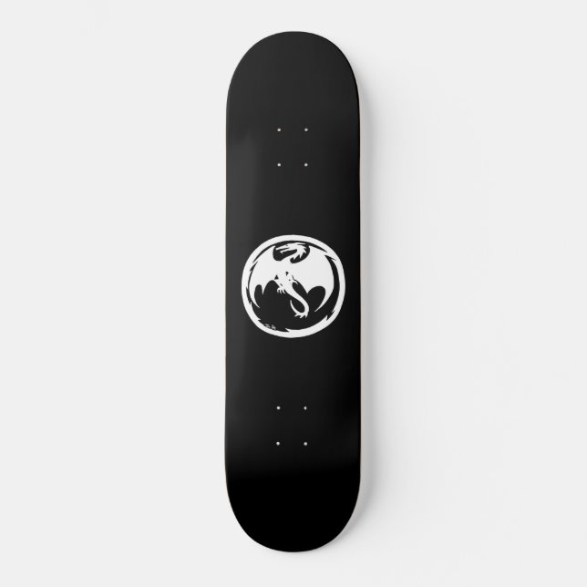 Skateboard für den weißen Drachen (Vorderseite)