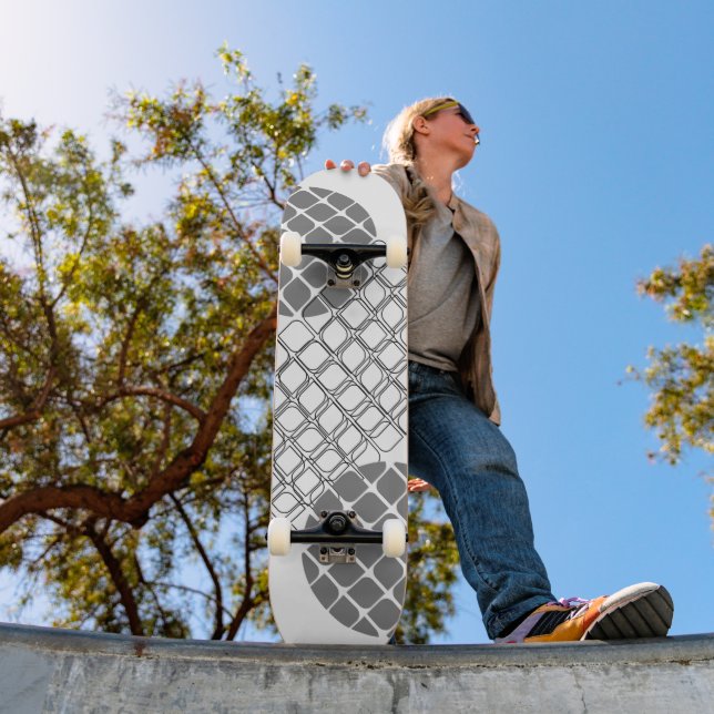 Skateboard für einfaches geometrisches Muster (Außen 1)