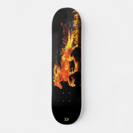 Skateboard für Feuerpferde und -marke