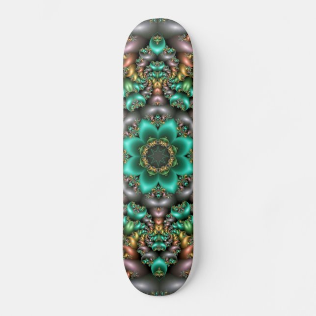 Skateboard für grüne Blume (Vorderseite)