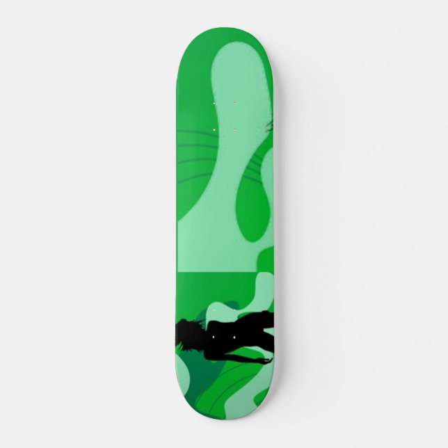 Skateboard für grüne Silhouette (Vorne)