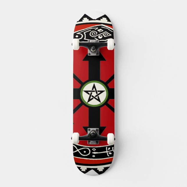 Skateboard für Hexerei-Pentagramm (Vorderseite)