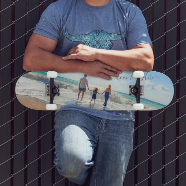 Skateboard für Ihr Foto mit benutzerdefiniertem Te (Außenbereich 3)