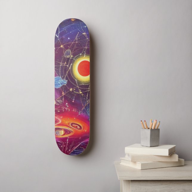 Skateboard für kosmisches Diagramm (Wandkunst)