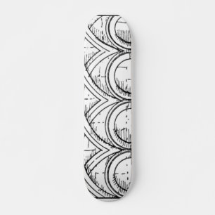 Skateboard für mittelalterliche Architektur