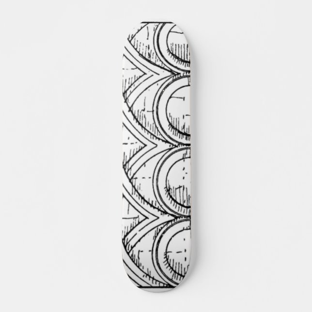 Skateboard für mittelalterliche Architektur (Vorne)