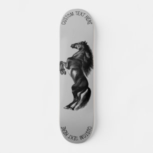 Skateboard für Pferde mit benutzerdefiniertem Text