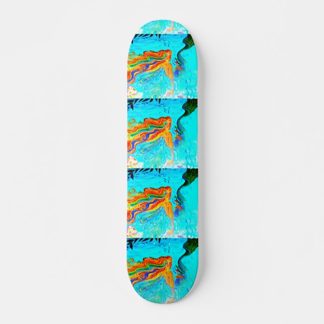 Skateboard für Regenbogenhaare (Vorne)