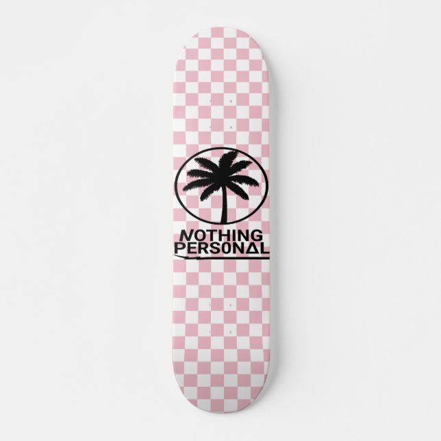 Skateboard für rosa und weiße Karton (Vorne)