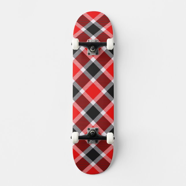Skateboard für Rot und Schwarz (Vorderseite)