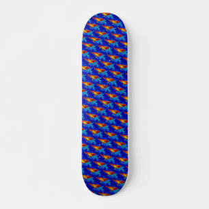 Skateboard für rote Vogelmuster