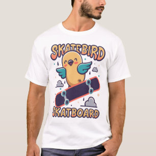 Skateboard für Skatebird T-Shirt