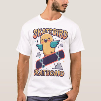 Skateboard für Skatebird T-Shirt