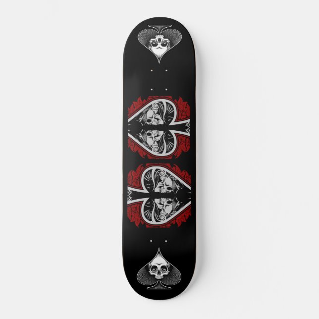 Skateboard für Skull-Spades (Vorderseite)