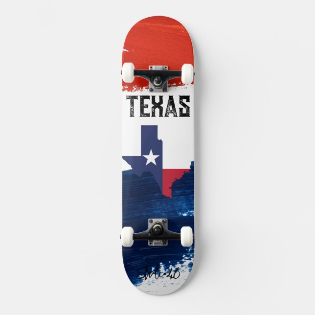 Skateboard für Texas-Flagge (Vorderseite)