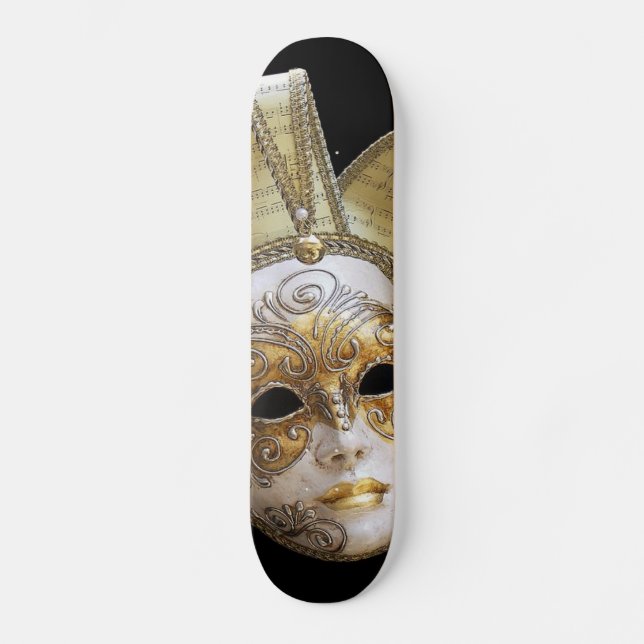 Skateboard für venezianische Masken (Vorderseite)