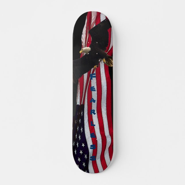 Skateboard "Furless" Eagle/US-Flagge (Vorne)