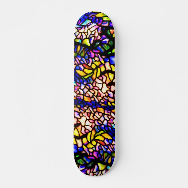 Skateboard-gekettetes Glass-Louis Tiffany 1 Skateboard (Vorne)