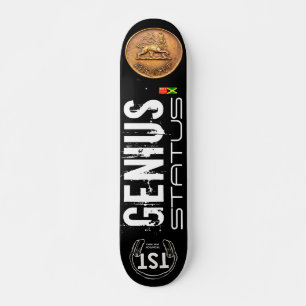 Skateboard GENIUS STATUS, 7¾ Zoll Deck