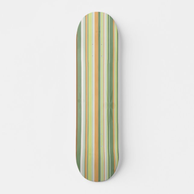 Skateboard gestreift Surfboard Stil anpassbar (Vorne)