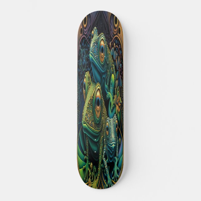 Skateboard Girly 2 Fairy Gold Frogs (Vorderseite)