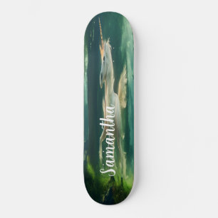 Skateboard Girly Old White Unicoron