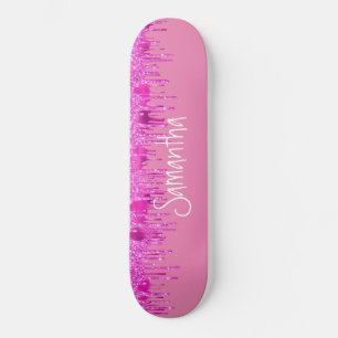 Skateboard Girly Pinky Glitzer