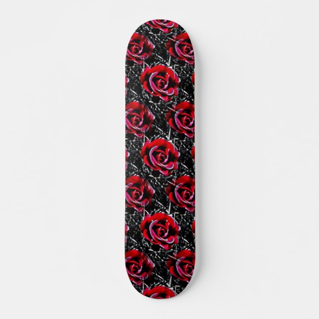 Skateboard Gothic Rose (Vorne)