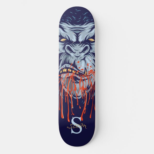 Skateboard Great Ape Skull Monogram (Vorderseite)