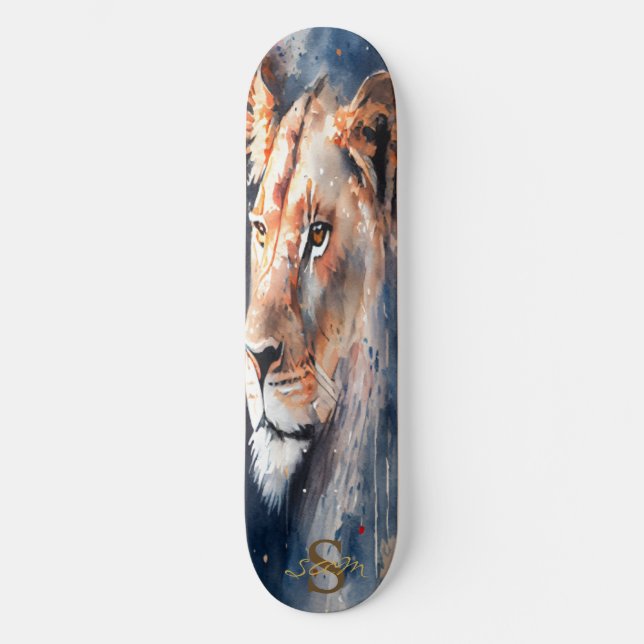 Skateboard Great lady Lion King of Jungle (Vorderseite)