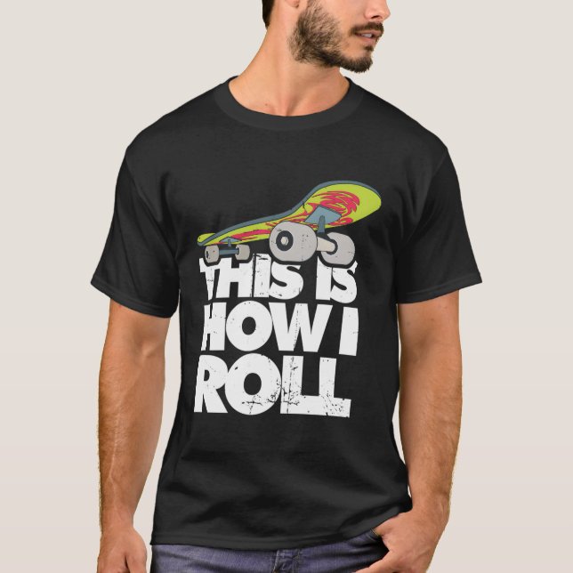 Skateboard Halfpipe Tricks Extreme Sports Skateboa T-Shirt (Vorderseite)