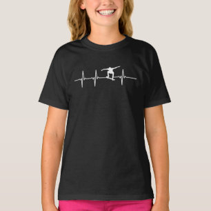 Skateboard Heartbeat T - Shirt