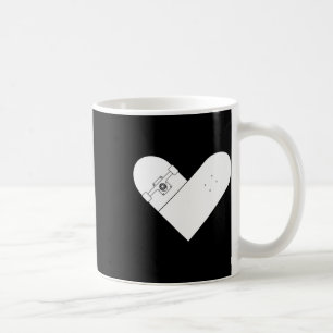 Skateboard Herz - Fröhliches Skateboard-Wochenende Kaffeetasse