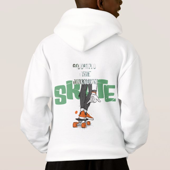 Skateboard Hoodie (Rückseite)