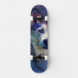Skateboard Husky-Hund #skateboard #husky