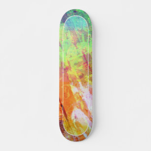 Skateboard im Farbstil