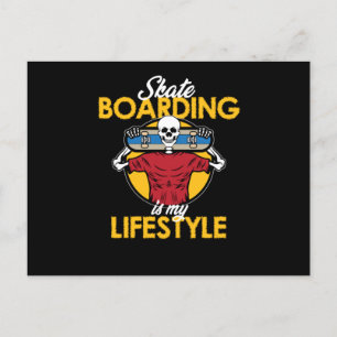 Skateboard ist Lifestyle Skateboard Skateboard Einladungspostkarte