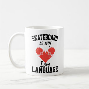 Skateboard ist meine Liebe - Funny Skateboard Kaffeetasse