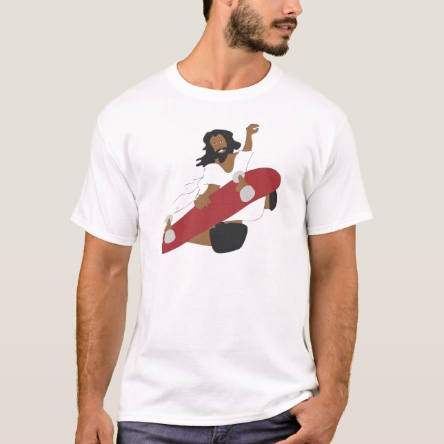 Skateboard Jesus T-Shirt (Vorderseite)