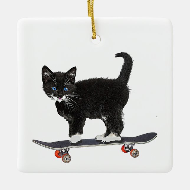 Skateboard Keramikornament (Vorderseite)