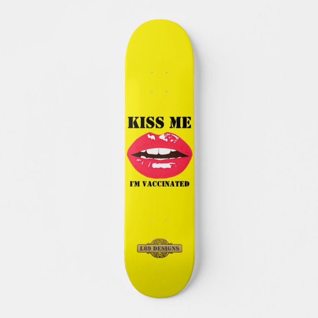 Skateboard "KISS ME" (Vorne)