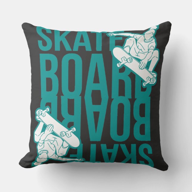 skateboard  kissen (Vorderseite)