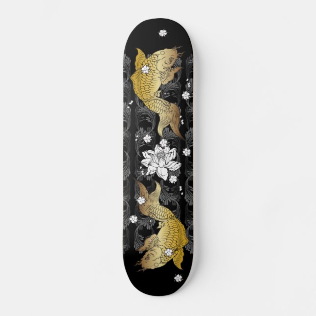 Skateboard Koi Gold (Vorderseite)